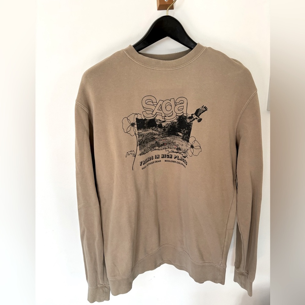 SAGA Men’s crew neck sweatshirt Size M